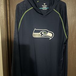 Mens Fanatics Seattle Seahawks 2XL Long Sleeve Lightweight Pullover Hoodie