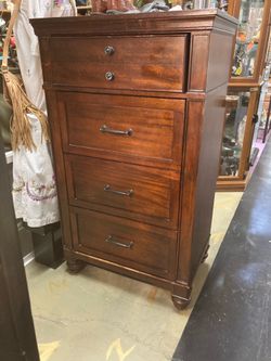 Tall wood  dresser