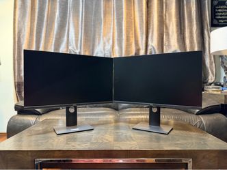 Excellent Two ( dual ) Slim Thin bezel DELL P2719Hc 27” inches Full HD 1080p VGA DP HDMI USB C VESA computer monitors