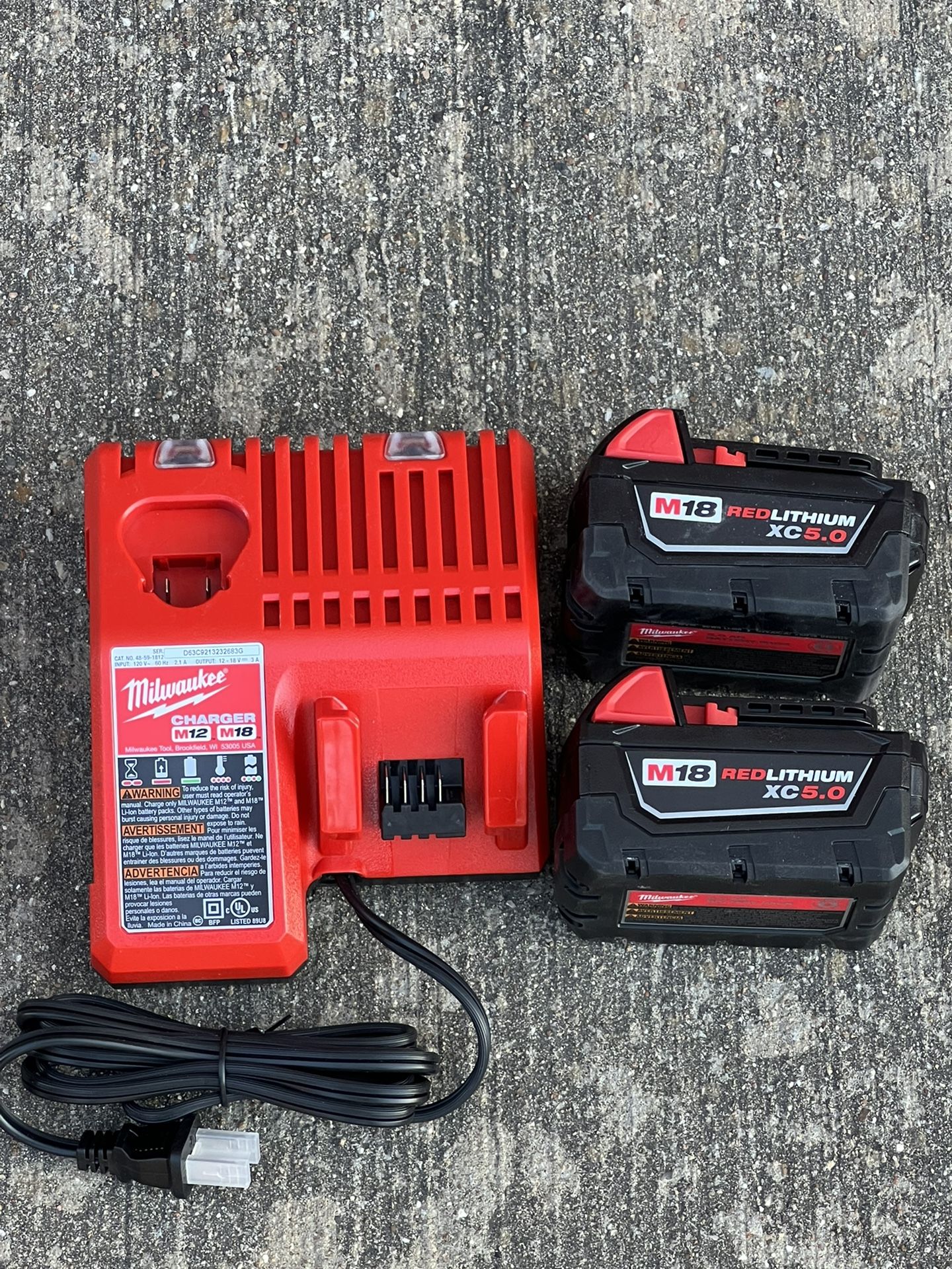 Milwaukee Battery's Combo Kit $140