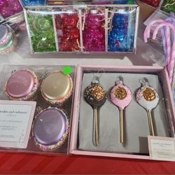 Candy Theme Christmas Ornaments Set