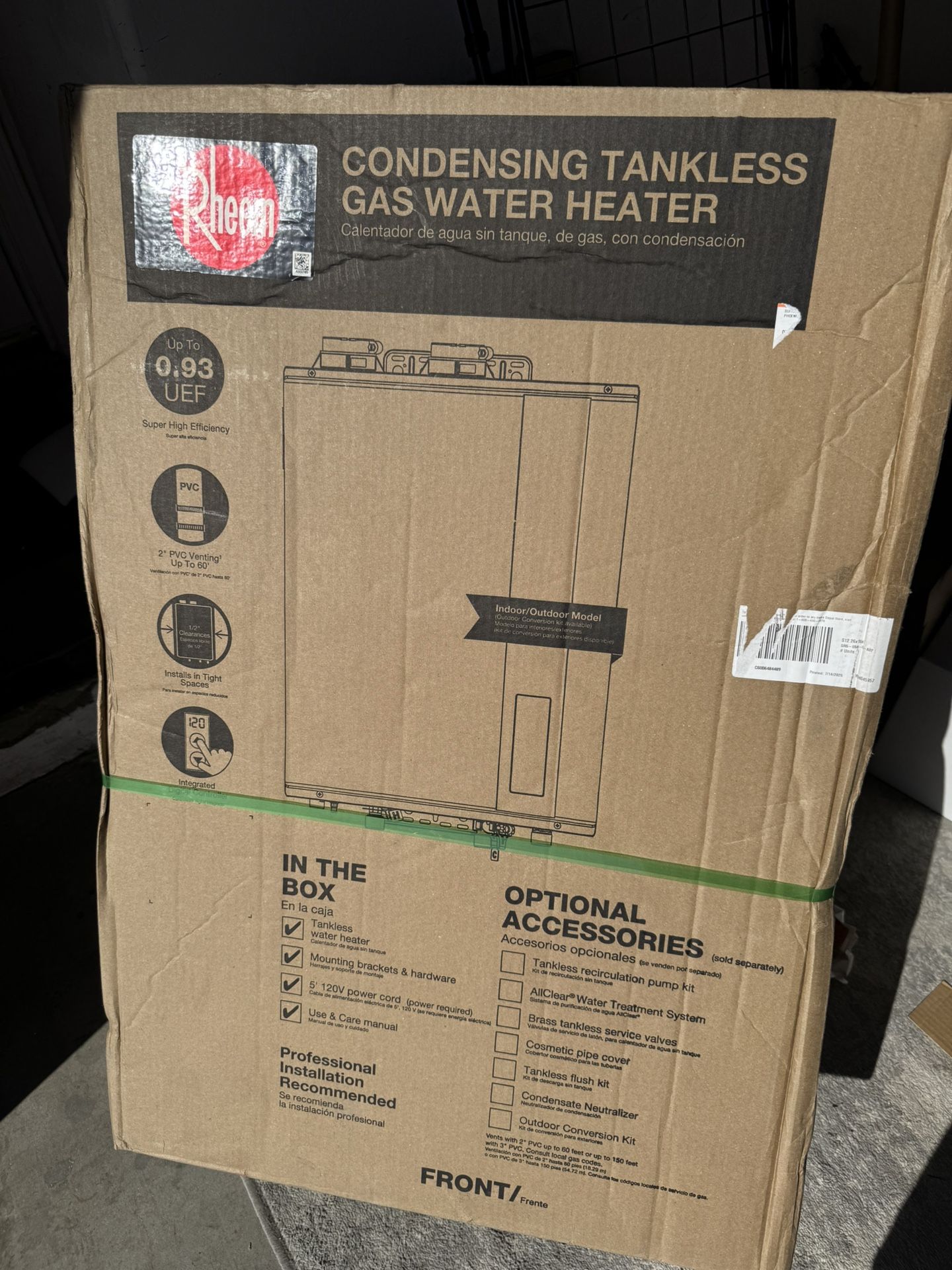 Rheem Tankless Gas Water Heater