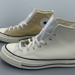 Converse Chuck 70 Three Color Canvas HI Sesame White 170958C Men’s Sz 8.5 Unisex