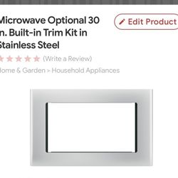 30" Stainless Steel Optional Built-In Microwave Trim Kit - JX9153SJSS