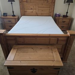 Bedroom set with Queen adjustable frame & mattress