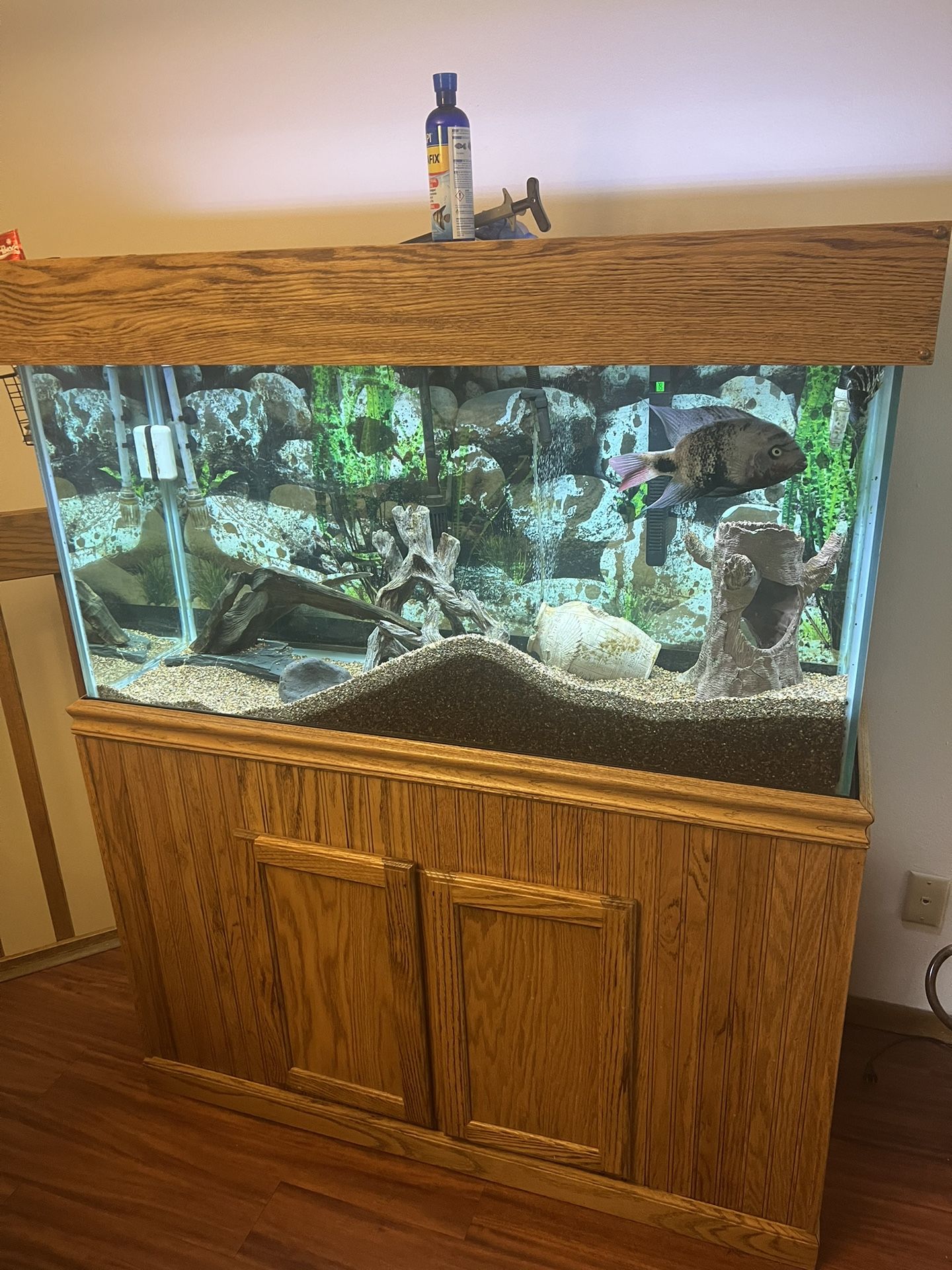 90 Gallon Fish Tank With Stand Plus Equipment 
