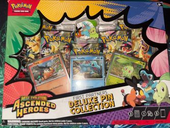Pokémon TCG Ascended Heroes First Partners Deluxe Pin Collection