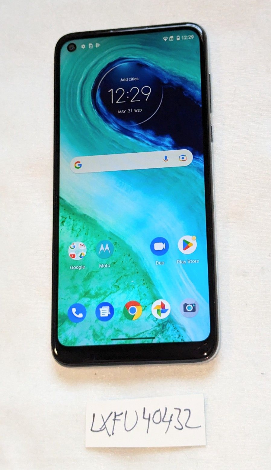 Nice WHITE MOTOROLA MOTO G FAST 32GB CELL PHONE for Boost Mobile