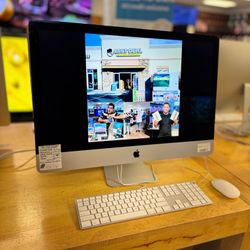 Apple iMac 5K Retina 27" Desktop - 3.7GHz Six-Core i5 - 16GB RAM - 512GB SSD - AMD Radeon Pro 580X (8GB) - (2019) - Silver Excellent	