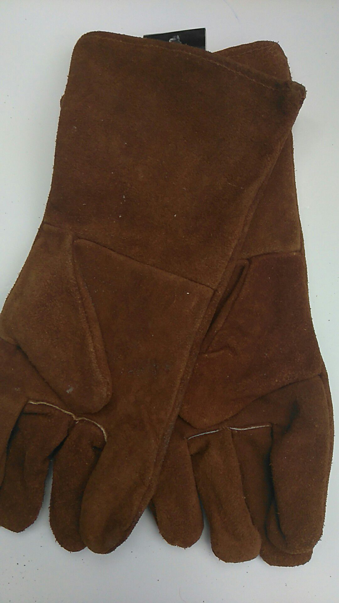 NEW! LEATHER WELDING GLOVES, 14 INCH COWHIDE