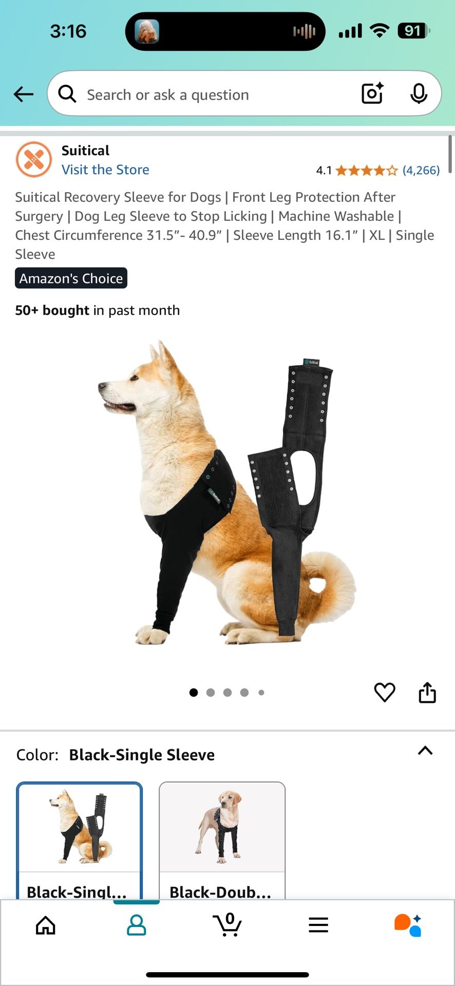 Dog Recovery Sleeve