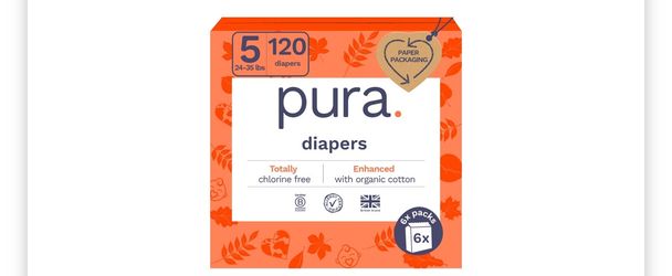 Pura size 5 diapers