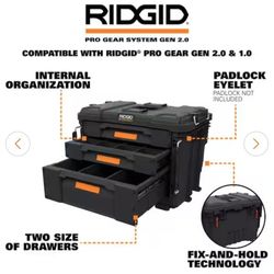 Rigid Pro 2.0 Tool Boxes Stackable