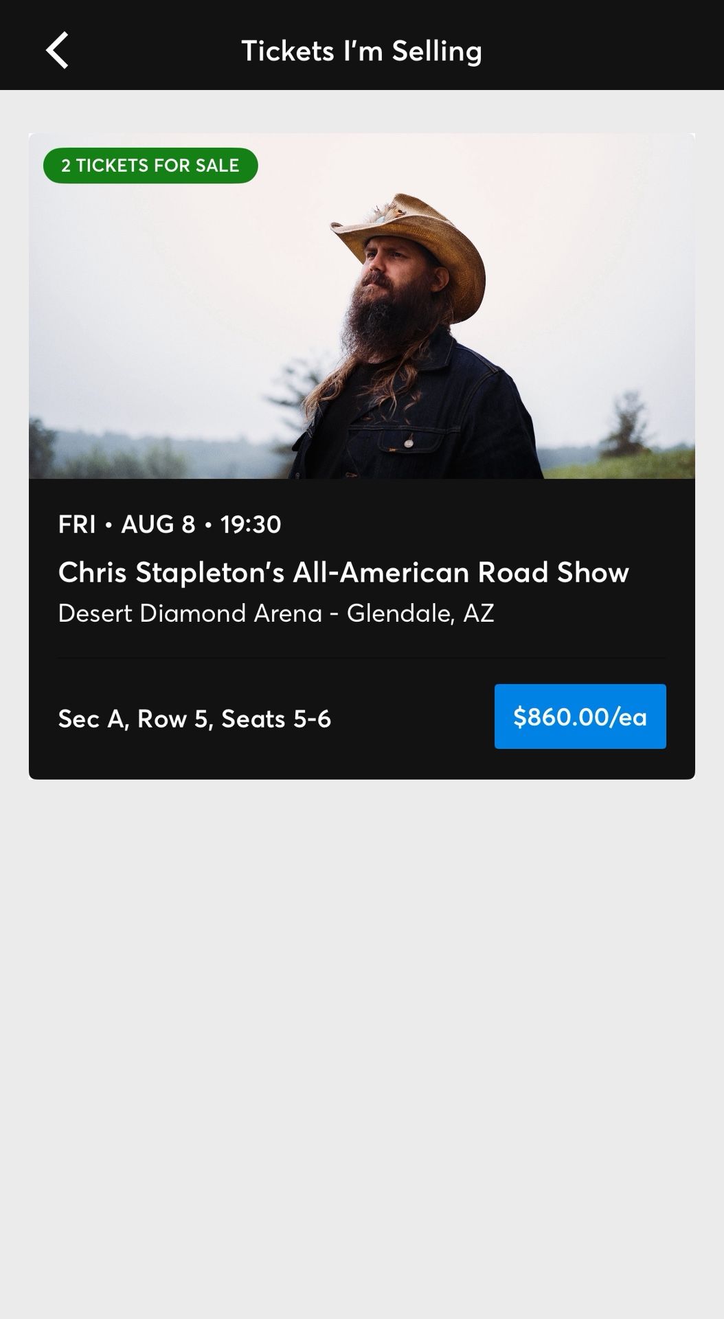 Chris Stapleton All-American Road Show