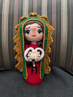 Handmade Crochet Our Lady of Guadalupe Doll
