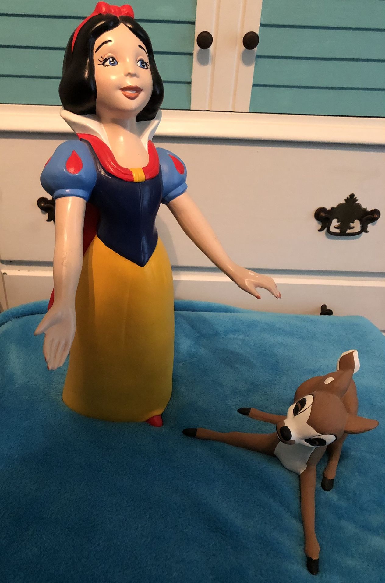 Vintage Ceramic Snow White And Bambi