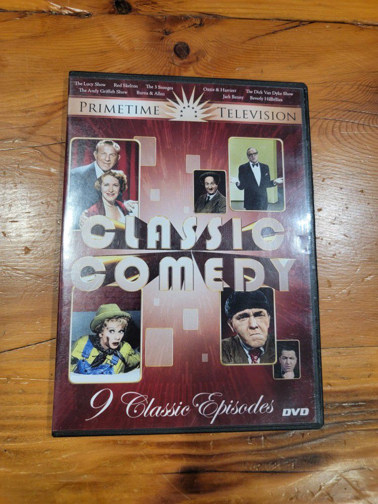 PRIMETIME TELEVISION CLASSIC COMEDY DVD - 9 SHOWS (Lucy, Stooges, Benny)