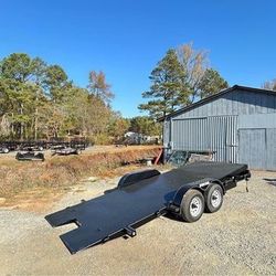 New 7x20 10k Premium Manual Tilt Car Hauler Trailer 
