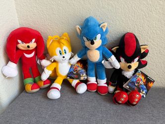 Sonic 3 plush toys full set