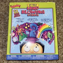 Scientific Explorer My First Mind Blowing Science Experiment Kit, 11 Mind Blowing Science Activities and Experiments (Ages 6+). Box is damaged see pic
