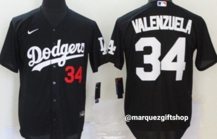 Men's Valenzuela Dodgers Jersey (Large)