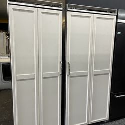 Built In Panel Ready Viking 66” Column Set 30” Freezer 36” Fridge 