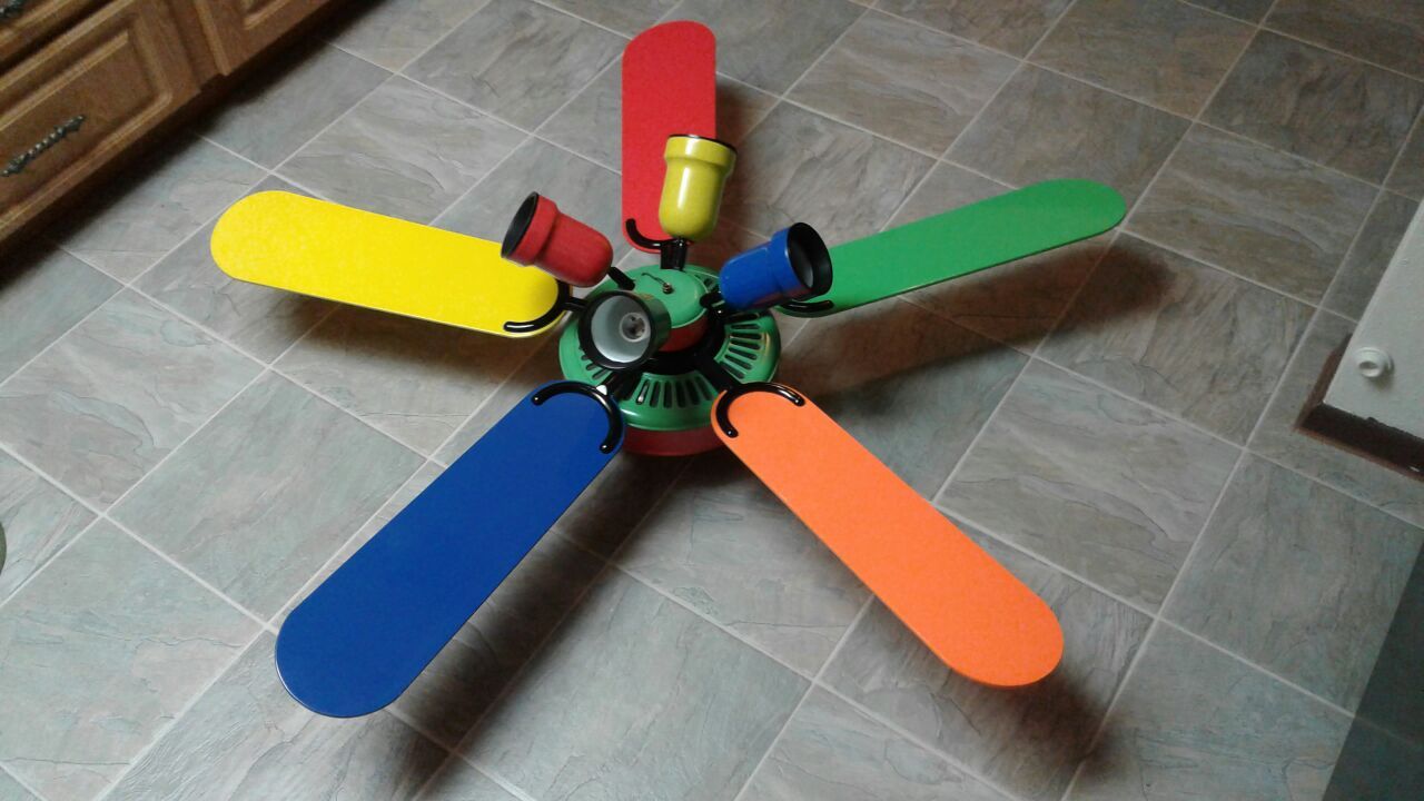Hampton Bay 5 Blade 52" inch Ceiling Fan. ( Primary Colors Fan )