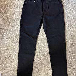 Abercrombie & Fitch Men’s Straight Jeans Black Brand New 38x34