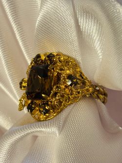CZECHOSLOVAKIA 1930’S GLASS STONE RING