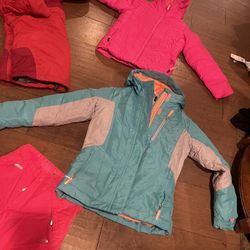 Pink And Blue Snow Outfit 7/8 Kids