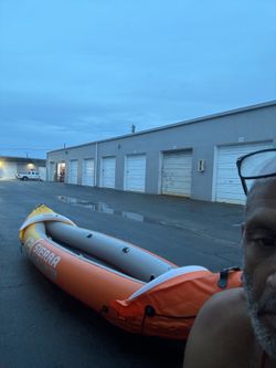 2 man  Canoe w/ oars