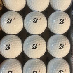 12 Bridgestone Tour BRX Golf Balls 5/4a 
