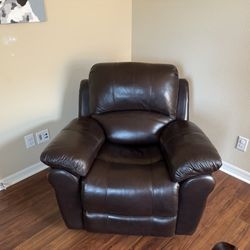 Leather Recliner Rocker (WILL DELIVER)