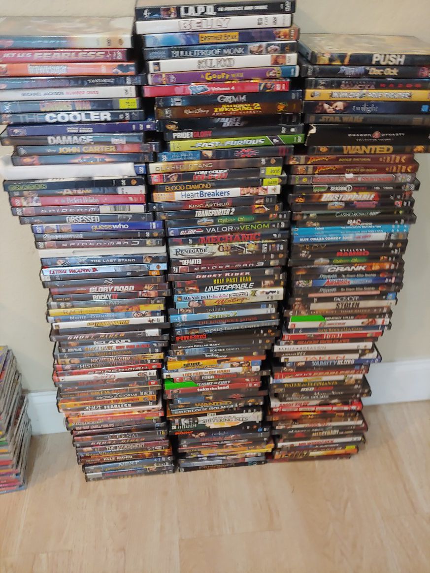 Lot of 180 dvds