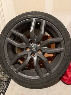 Set of 4 tires and rims factory Toyota scion 18”