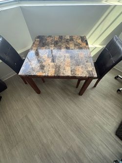 Dining room table and chairs