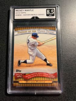 Mickey Mantle History of World Series - Graded