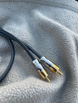 Audio Quest Pro Audio Hi-Fi Stereo Connect - 24k  gold tips - Cold Welded- silver plated 75  insulation