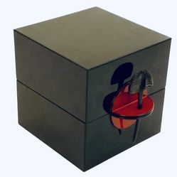 Black Lacquer Jewelry Stash Tea Box