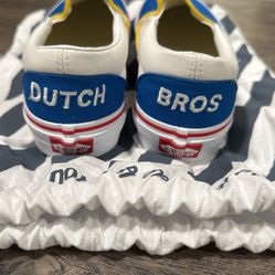 DUTCH BROS CUSTOM SLIP ON VANS 