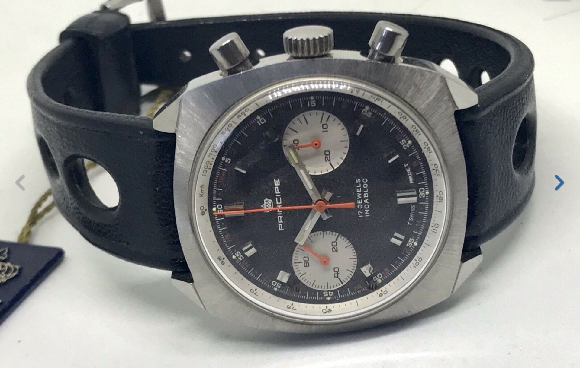Vintage NOS Swiss Chronograph w/ Valjoux 7733 Panda dial Heuer
