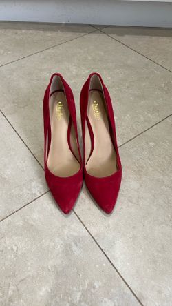 Red Suede Heels 