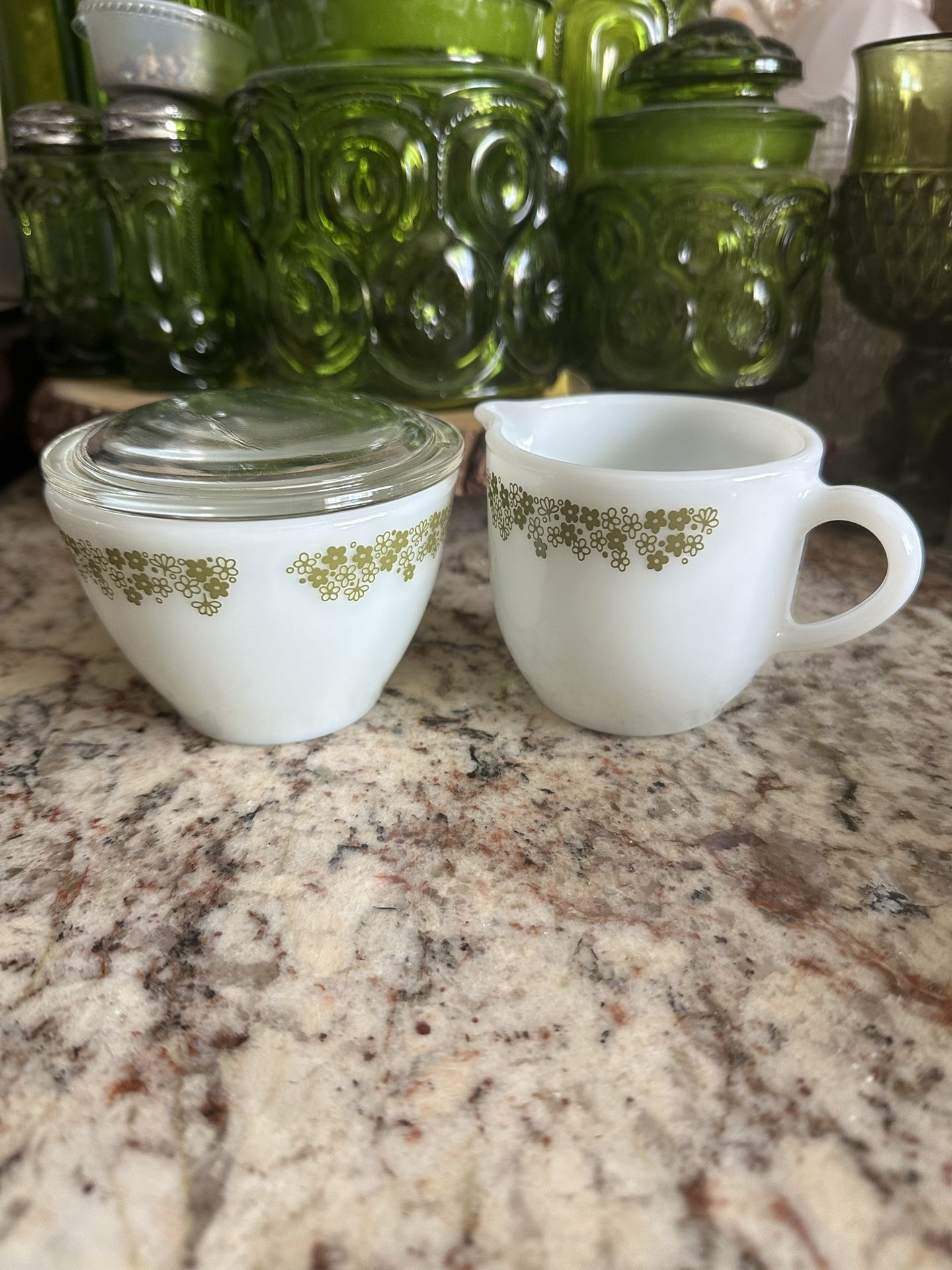 Pyrex Sugar And Creamer Set