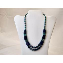 Jay King Lapis Lazuli & Turquoise Necklace DTR Sterling 18" 925