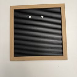 Letter Board with Letters and Numbers
