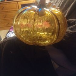 Blown Glass Pumpkin 