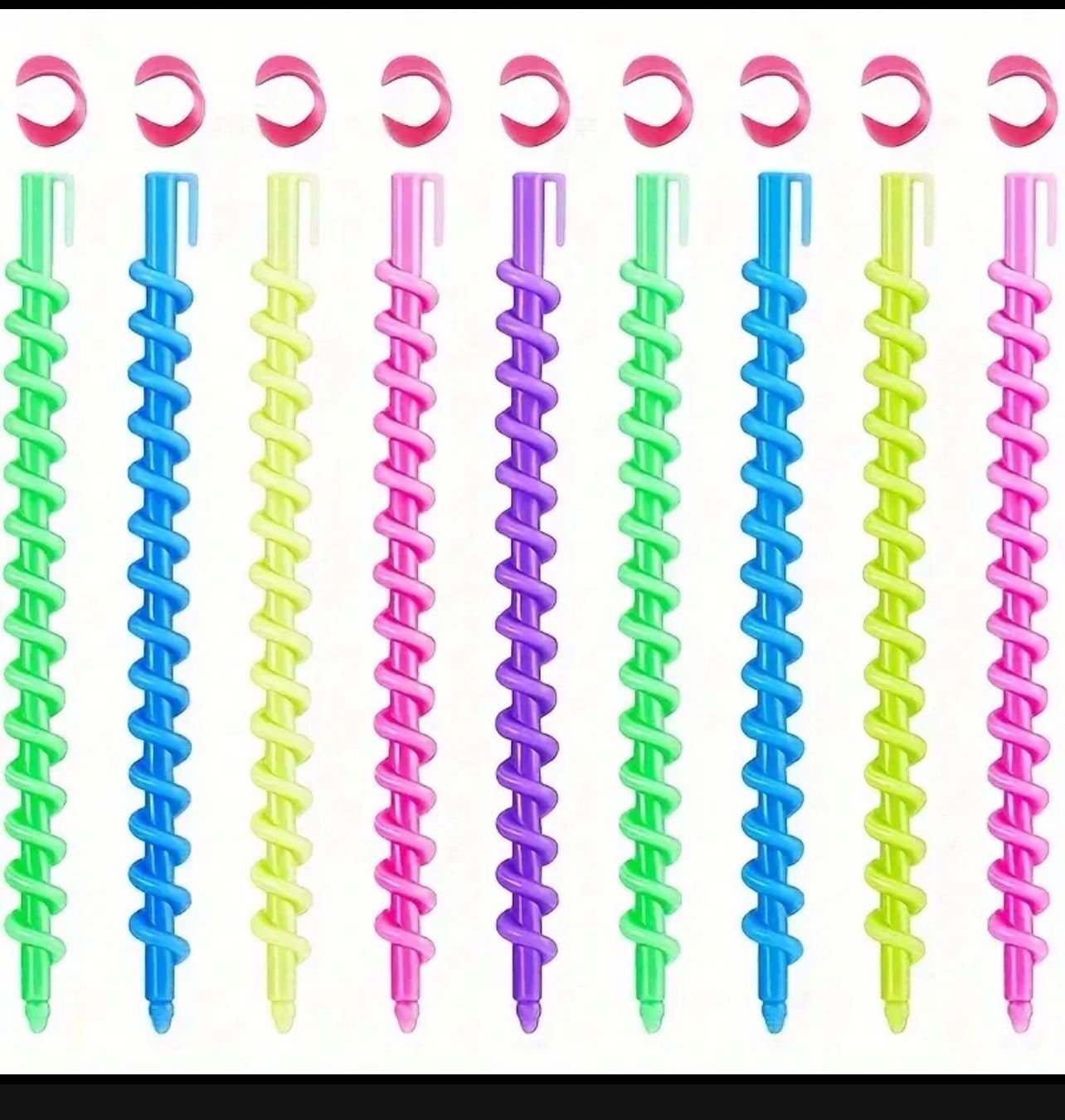 22pcs/26pcs Spiral Hair Perm Rods DIY Hairdressing Styling Curling Perm Rod Hair Rollers
