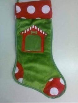 pet Christmas stocking 2 different ones available $3 each FIRM