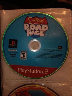 The Simpsons Road Rage PS2 Disc