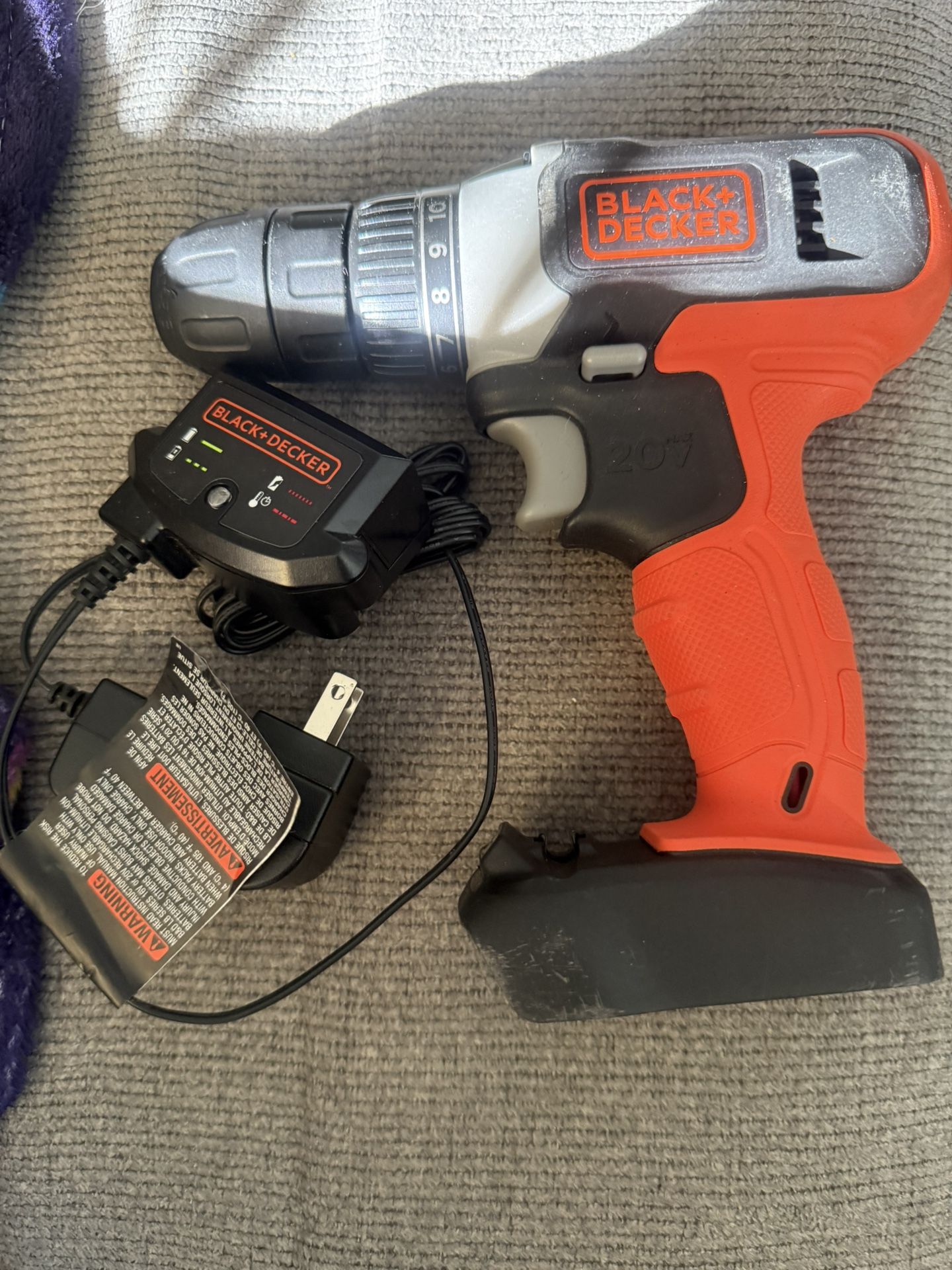 Used Black & Decker Drill No Battery 